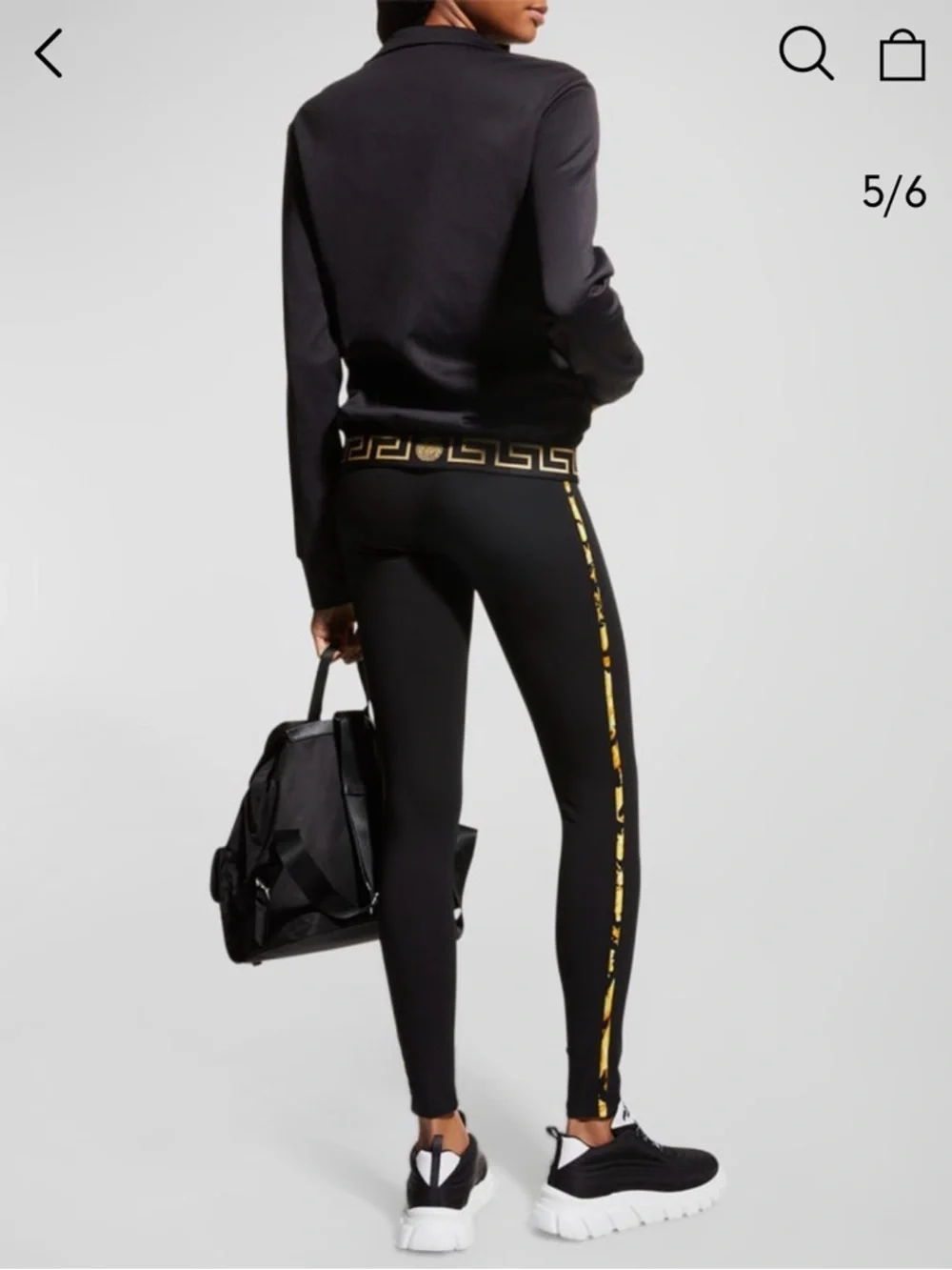 Versace Greca Border Track Black Jacket - Picture 6 of 12